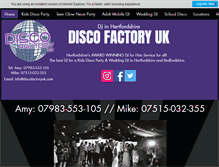 Tablet Screenshot of discofactoryuk.com